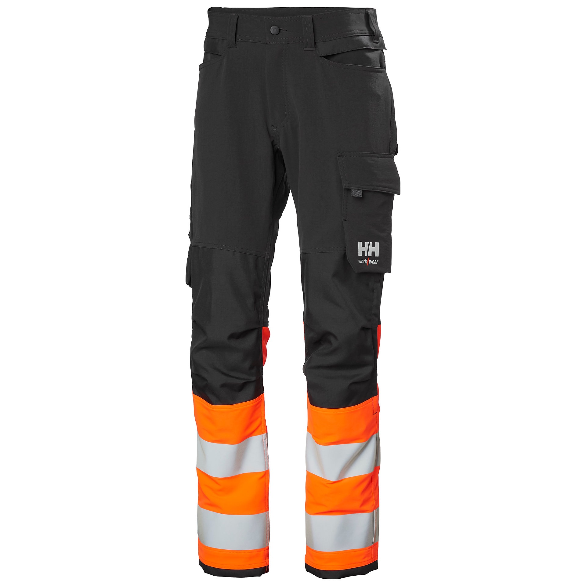 Helly Hansen ALNA 4X CONNECT püksid HI-VIS kl. 1, oranž/must