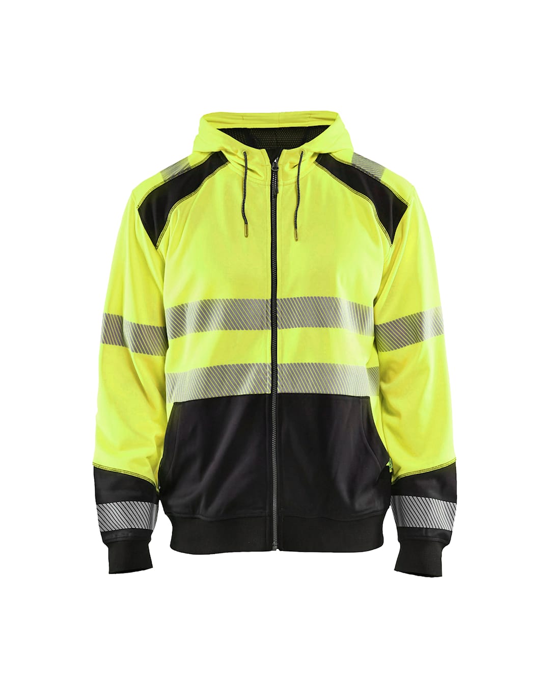 Blakläder Hi-Vis kapuutsi ja pika lukuga dressipluus kollane/must