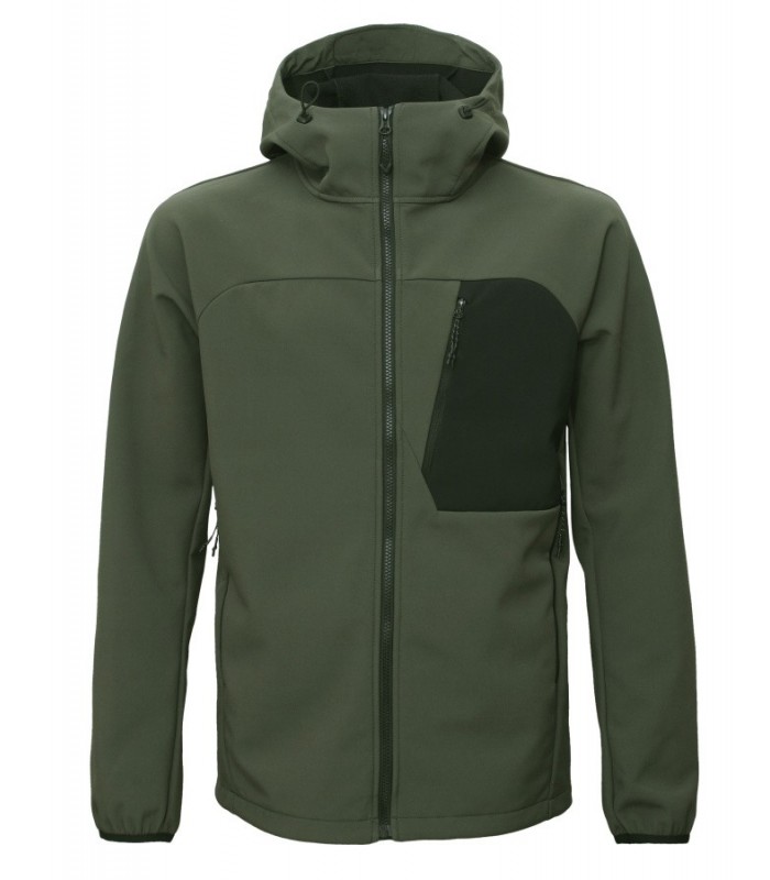 BoSafety LIMA Softshell jope kapuutsiga oliiv/must