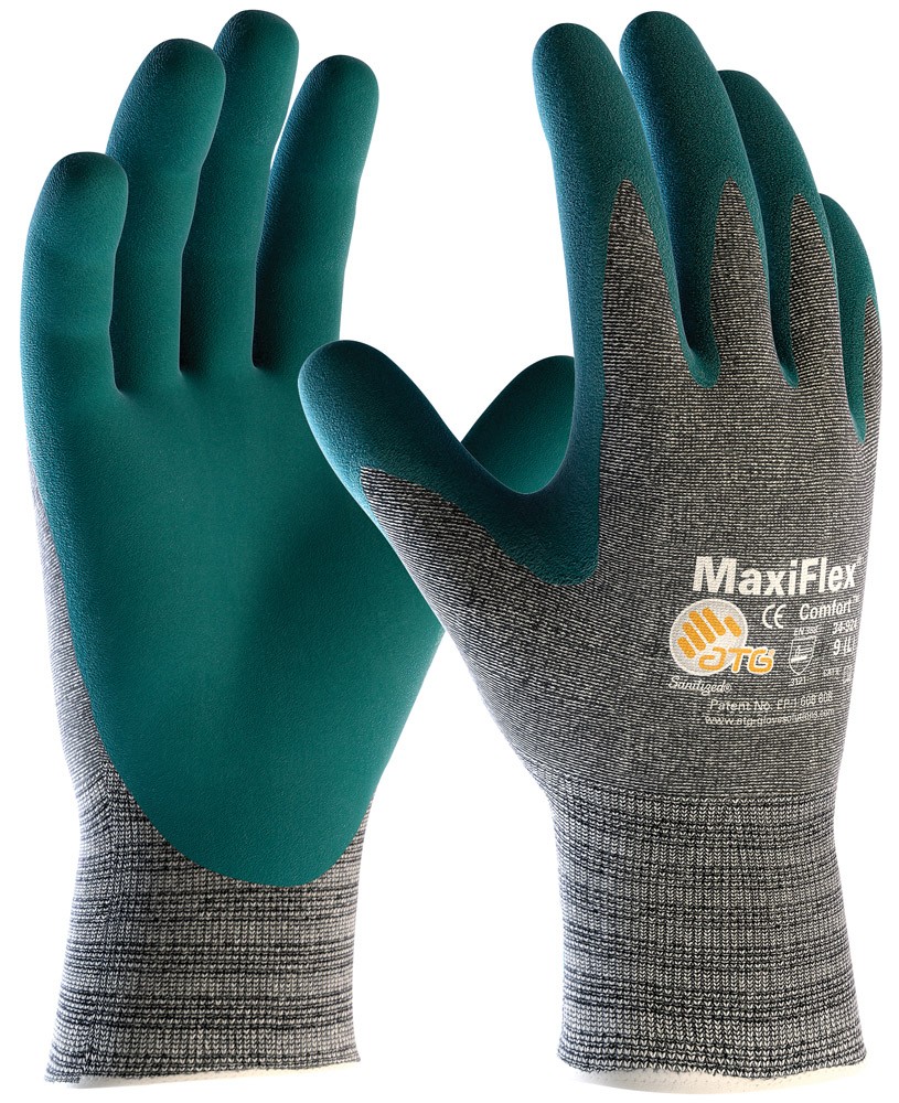 ATG Maxiflex COMFORT HT töökindad puuvillaga vooderatud, peopesa vahtnitrill 34-924