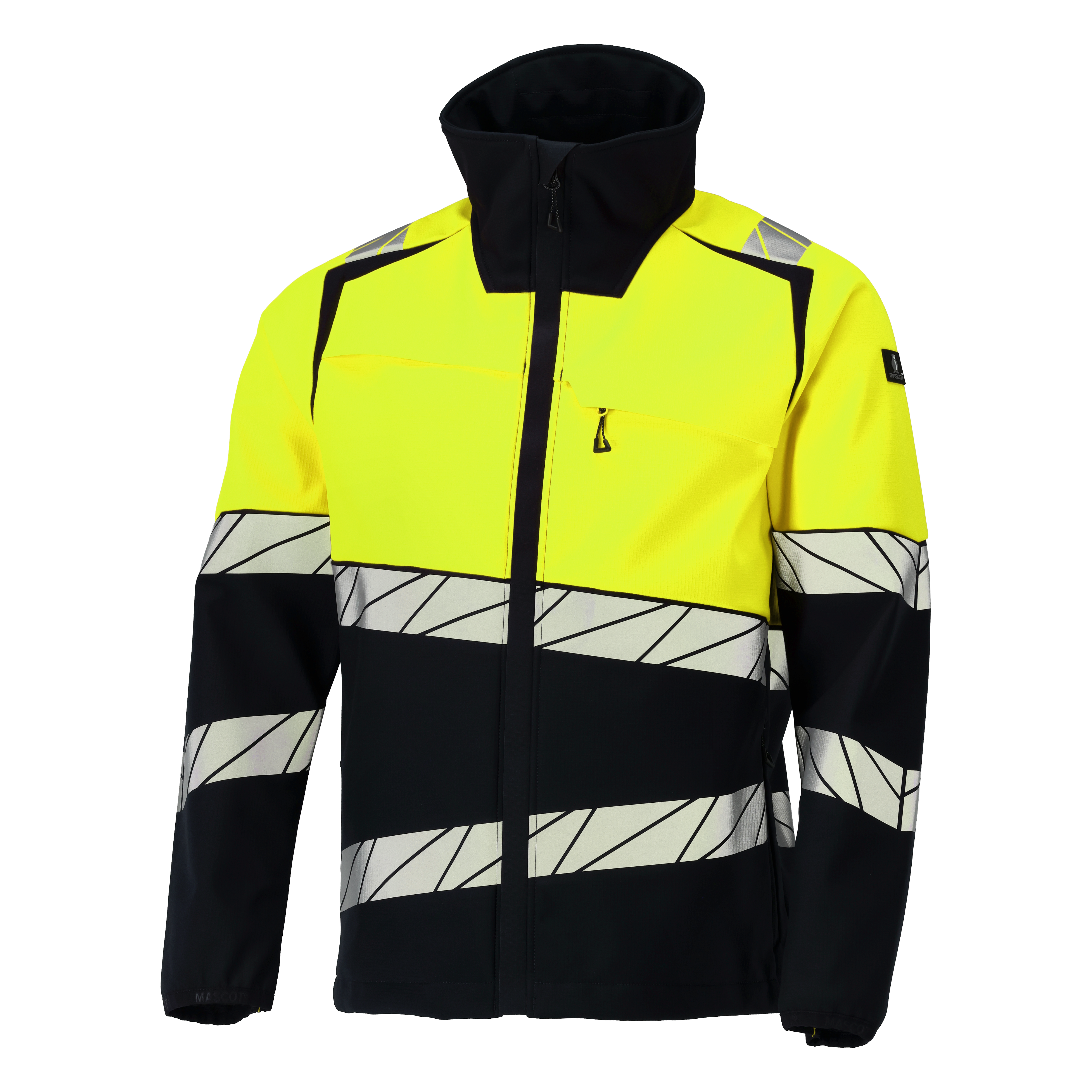 MASCOT® Accelerate Safe softshell jakk Hi Vis kl.1 must/kollane