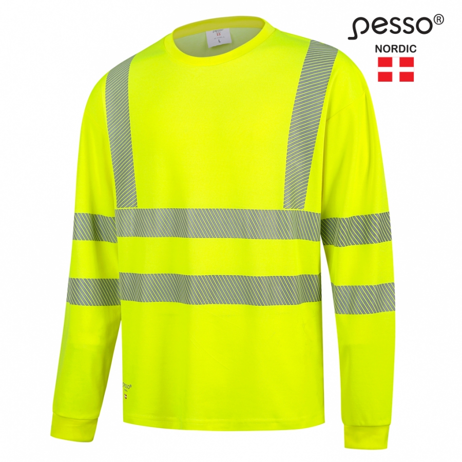 Pesso HI-VIS särk pikkade varrukatega kl.2 kollane