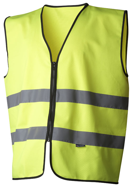 Top Swede käisteta helkurvest lukuga HI-VIS kollane kl.2 standardsuurus