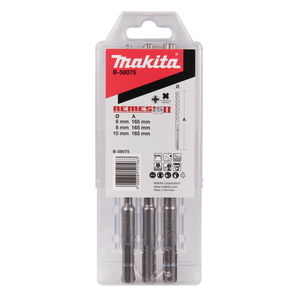 MAKITA SDS-PLUS puuride komplekt 3-ne (6x165, 8x165, 10x165) NEMESIS 2