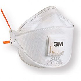 3M AURA respiraator / tolmumask FFP3S klapiga 9332+