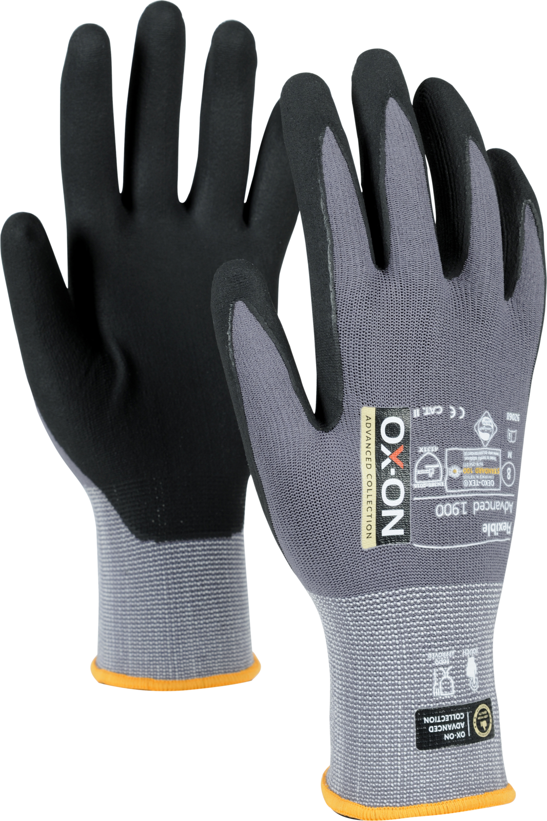 OX-ON Flexible Advanced 1900 kindad, touch-screen, vahtnitriil/nailon/elastaan, hall
