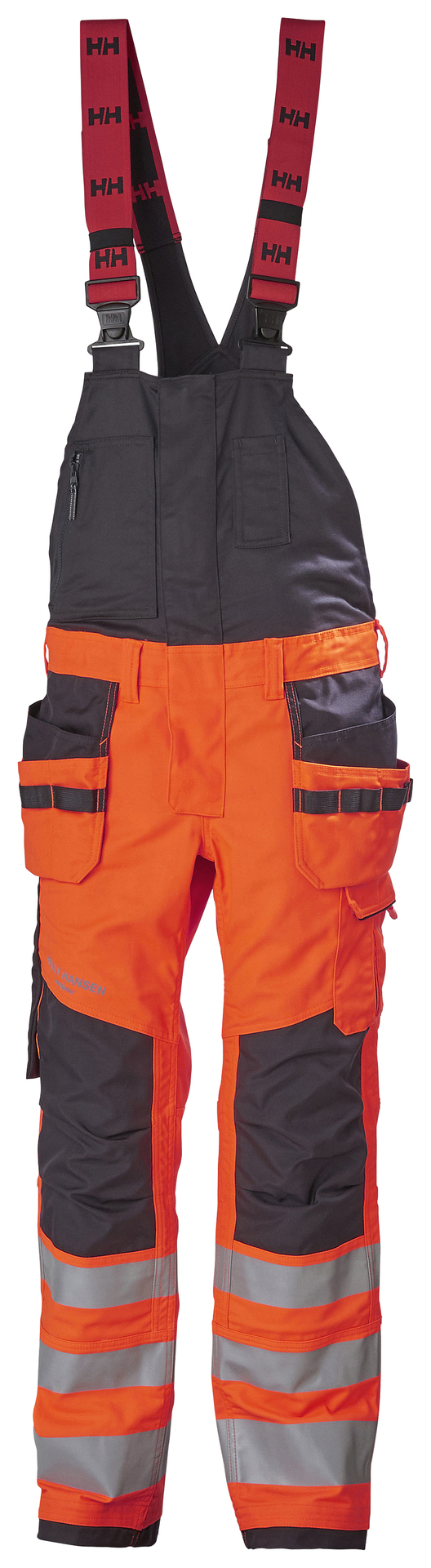 Helly Hansen ALNA 2.0 Hi-Vis traksipüksid ripptaskutega kl.2 oranž