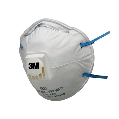 3M AURA respiraator / tolmumask FFP2V klapiga 10tk