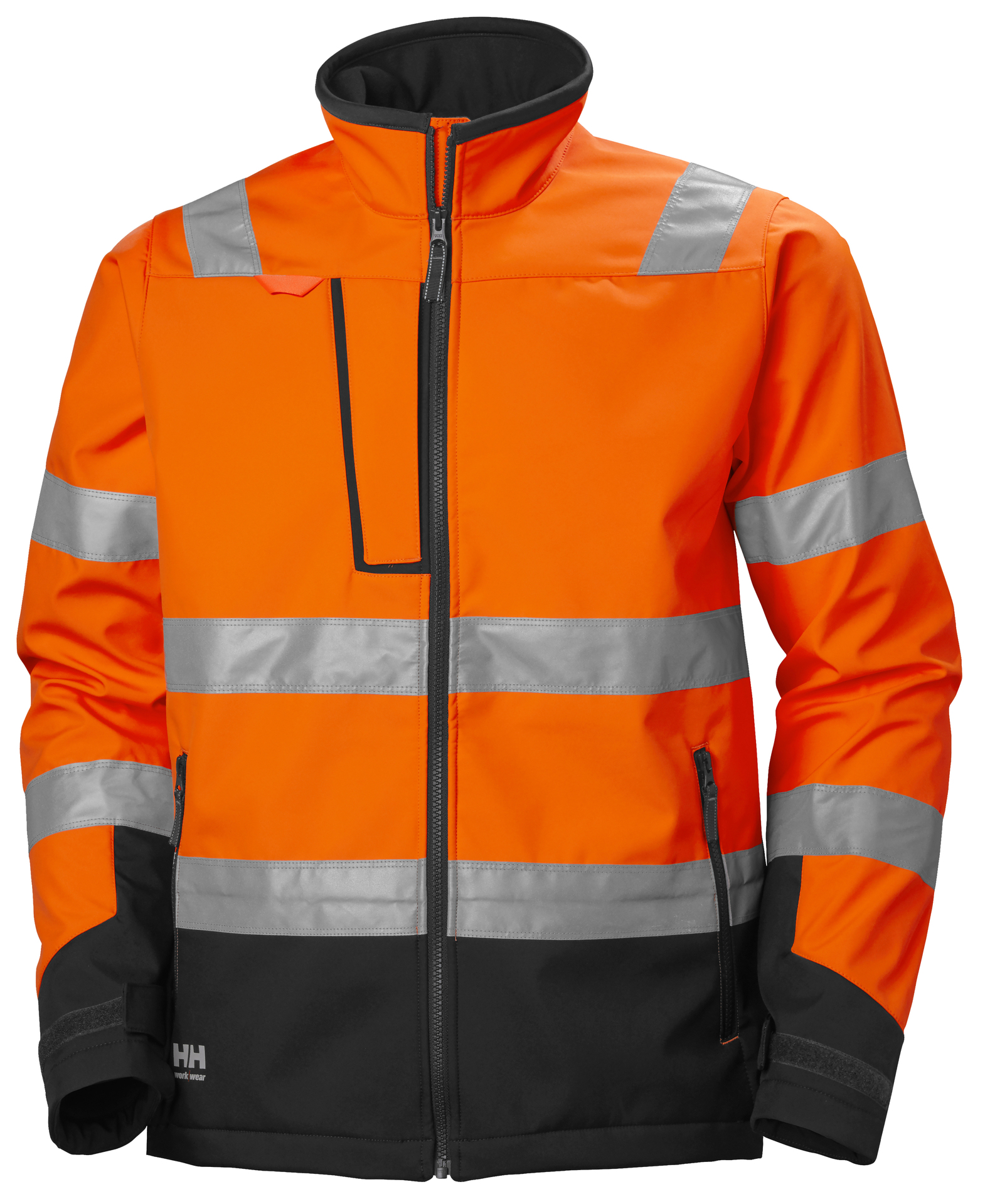 Helly Hansen ALNA 2.0 softshell jakk HI-VIS kl2, oranž/must