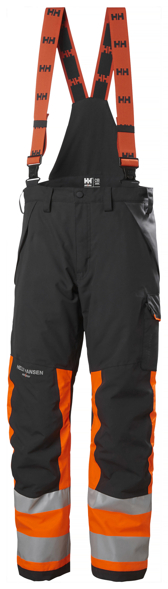 Helly Hansen ALNA 2.0 SHELL HI-VIS traksipüksid kl.1 oranž/must