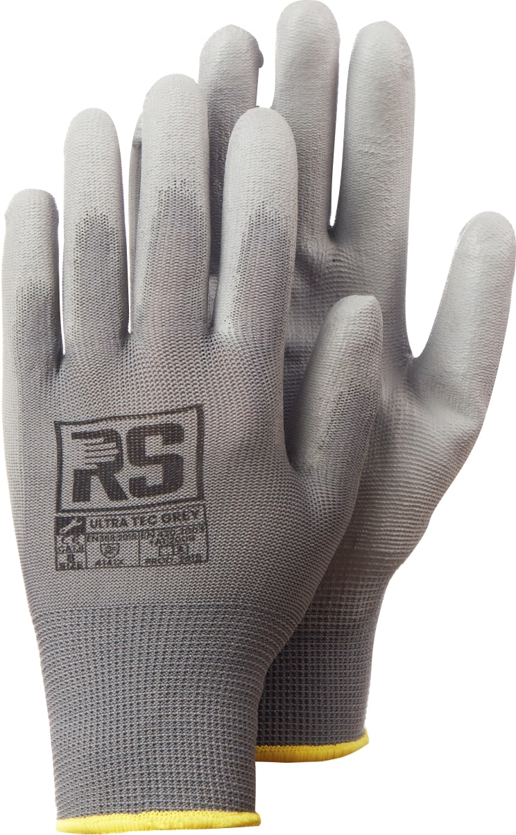 RS ULTRA TEC nailonist töökindad, peopesa PU, kat.2, hall