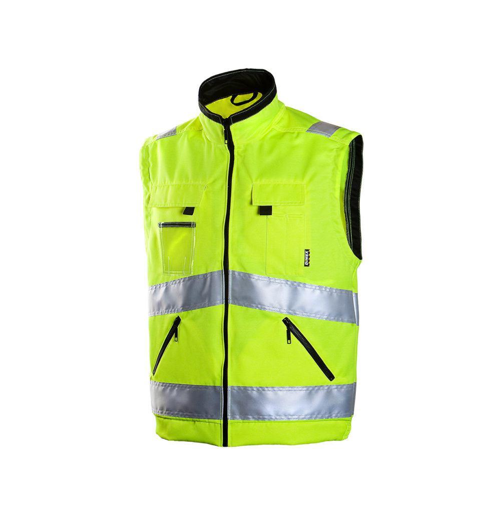 Dimex vest taskutega, HI-VIS kl2 kollane