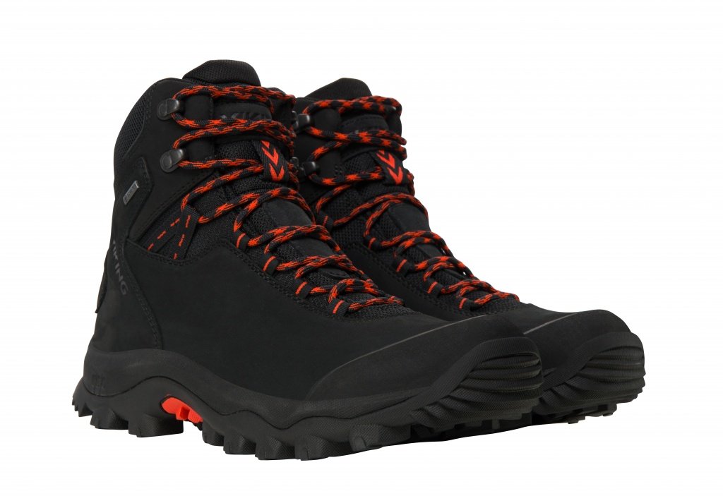 Viking VILLREIN Mid GTX meeste jahisaapad, must/punane