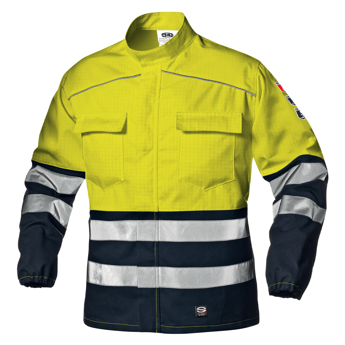 Sir Safety System SUPERTECH Hi-Vis Multinorm jakk kl.1 kollane/tumesinine keevitajale ja elektrikule