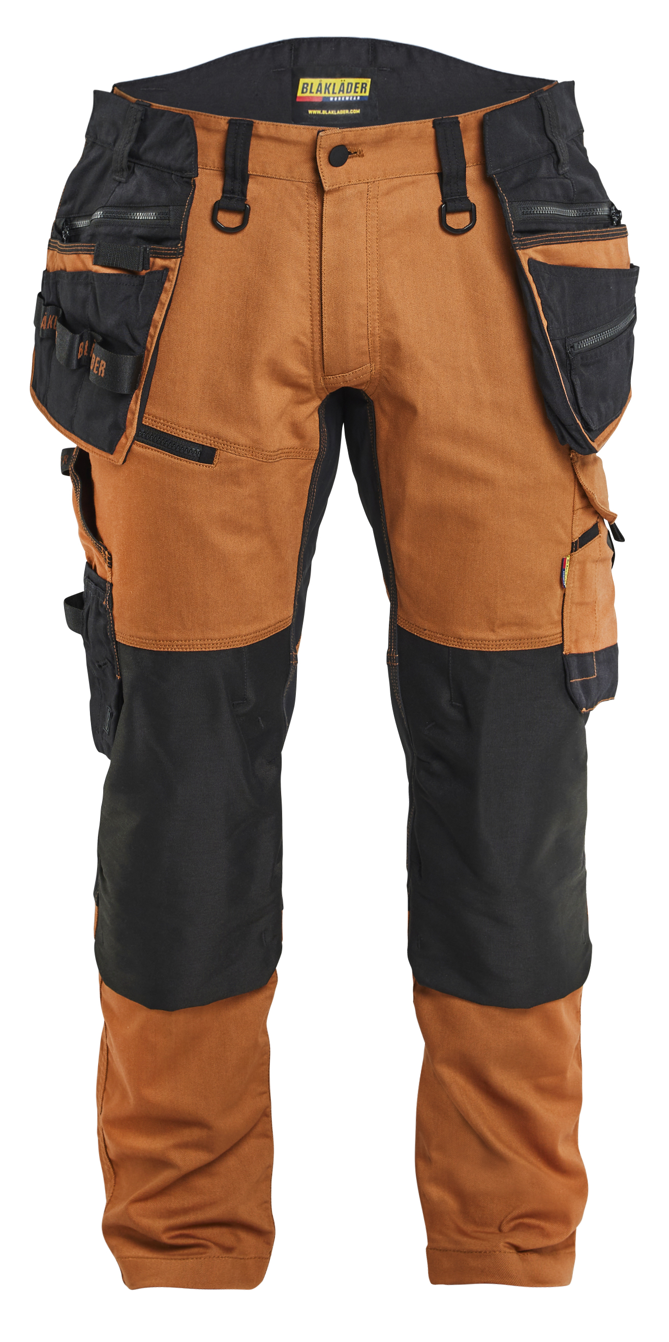 Blakläder STRIKER Cordura stretškangast tööpüksid ripptaskutega rooste/must