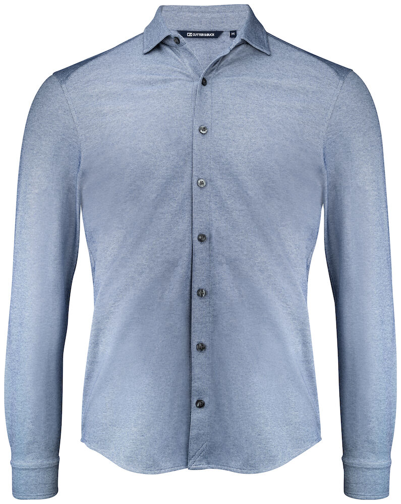 Cutter & Buck ADVANTAGE pikkade varrukatega särk Indigo Melange