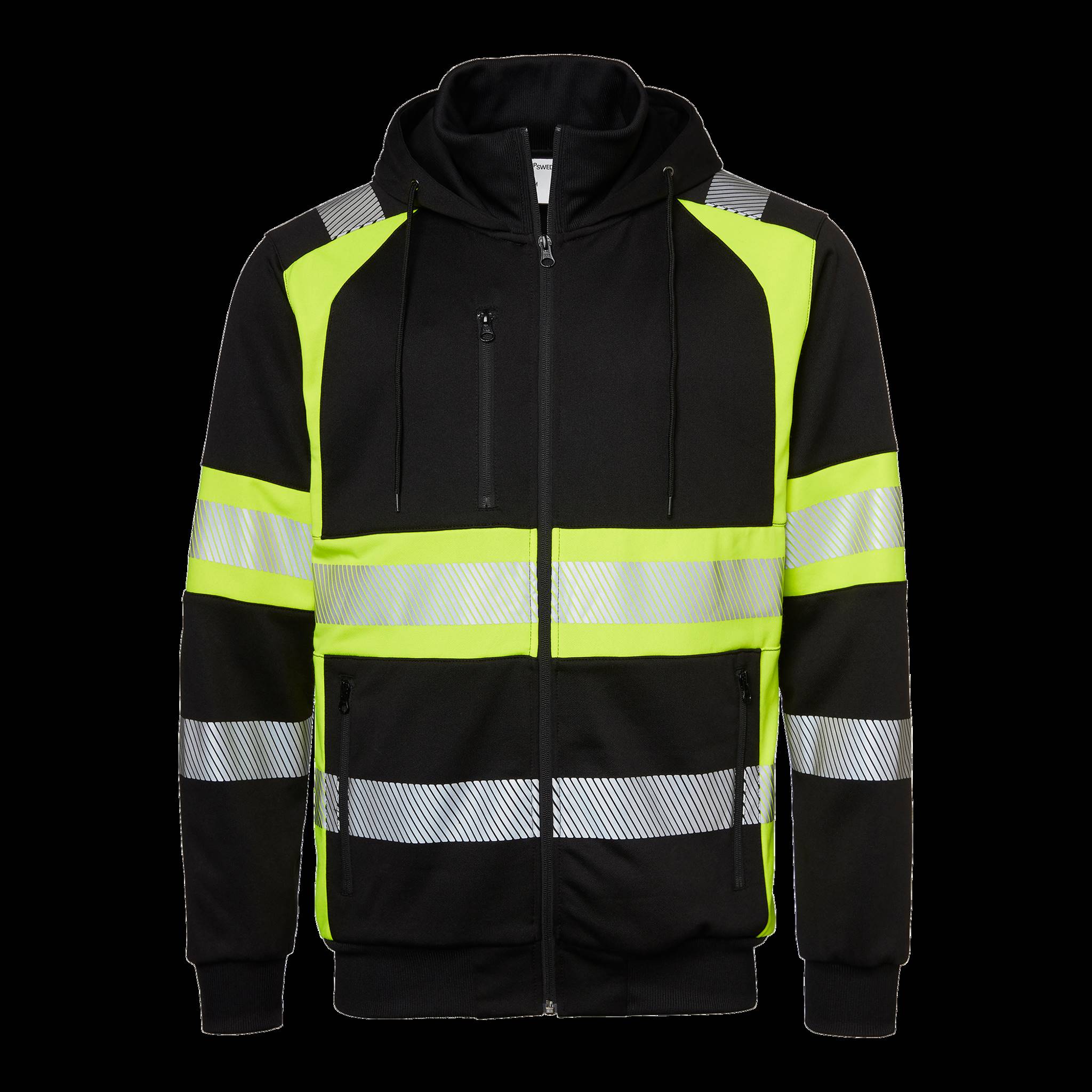 Top Swede 603 kapuutsi ja pika lukuga pusa Hi-Vis kl1 kollane/must