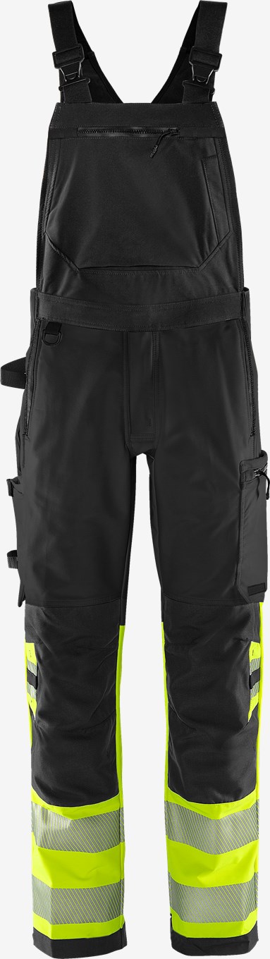 Fristads STIBY GREEN 1032 GSTP 4X Stretch traksipüksid Hi-Vis kl. 1, kollane/must EPD