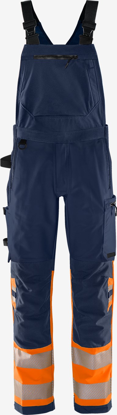 Fristads STIBY GREEN 1032 GSTP 4X Stretch traksipüksid Hi-Vis kl. 1, oranž/tumesinine EPD