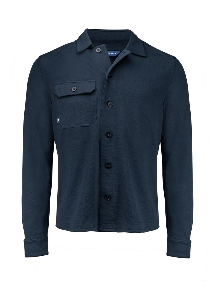 Cutter & Buck ADVANTAGE Leisure pikkade varrukatega meeste särk tumesinine