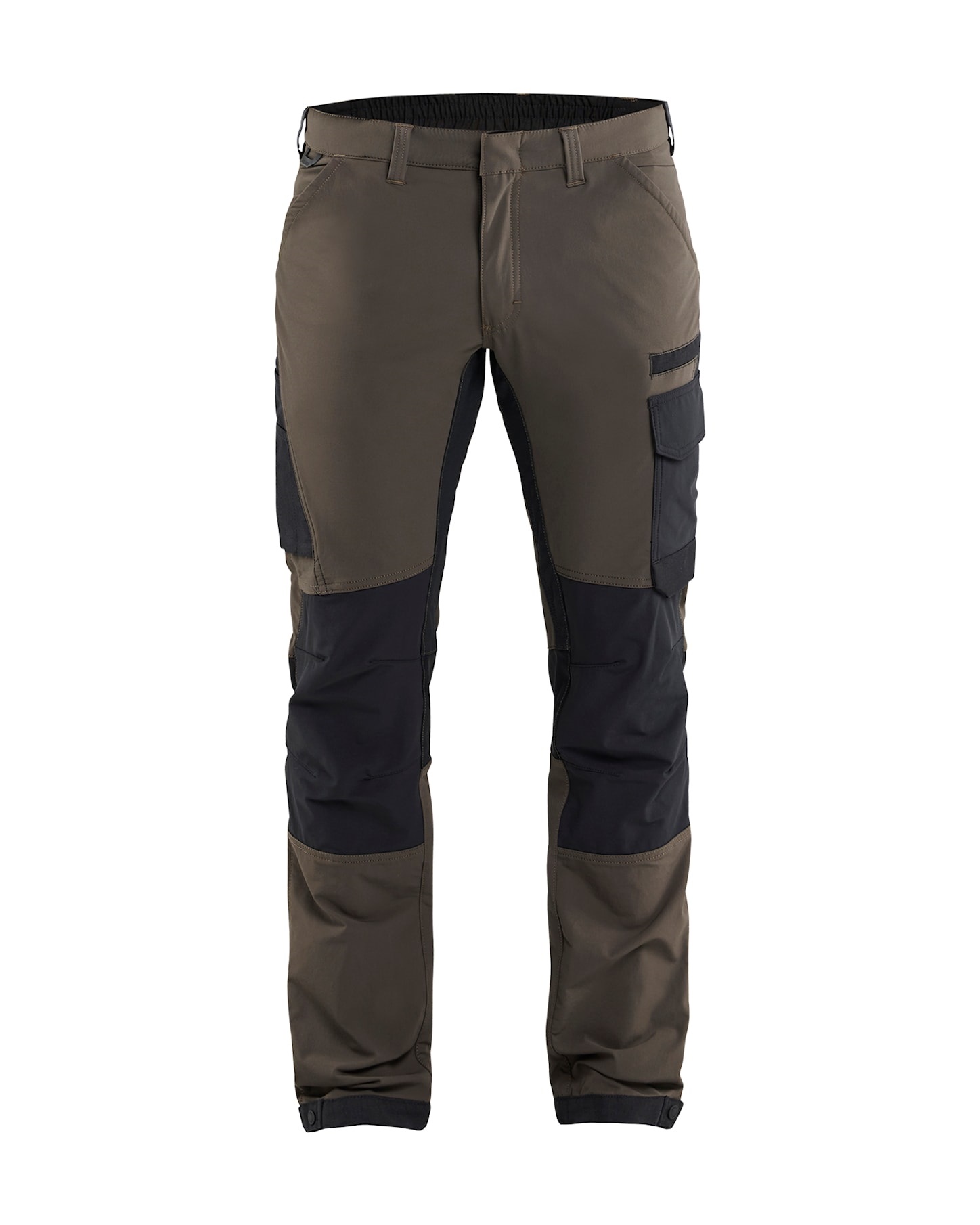 Blakläder püksid 4-way stretch tume oliiviroheline/must