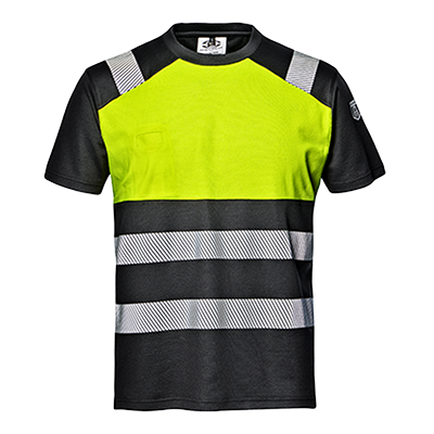 Sir Safety CONTRAST t-särk Hi-Vis kl.1 kollane/must