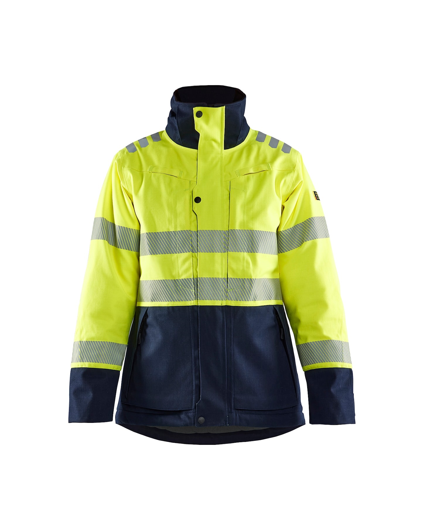 Blåkläder Multinorm Hi-Vis veekindel talvejope naistele kl.2 neoonkollane/mariinsinine