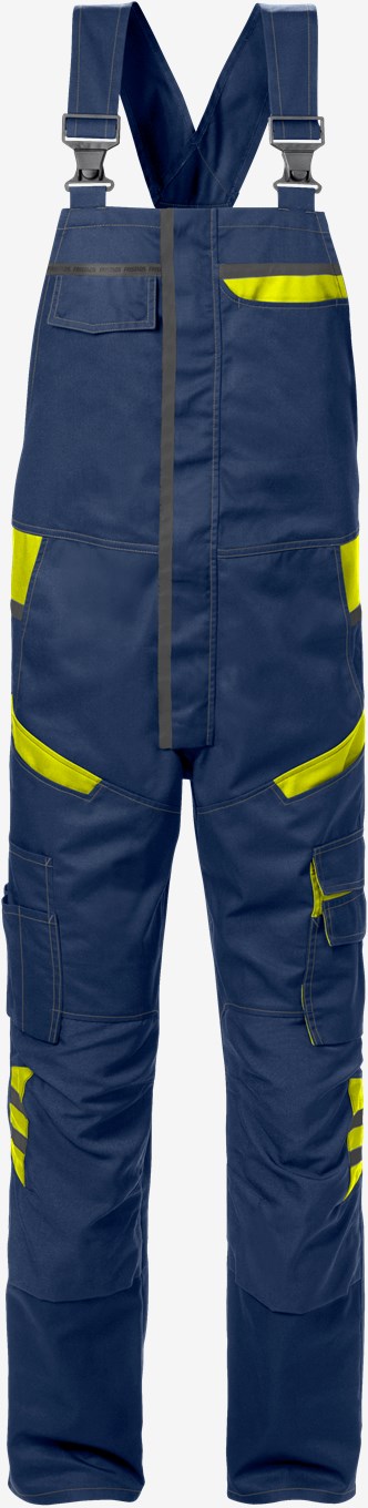 Fristads SKARUP 1555 STFP traksipüksid tumesinine/kollane