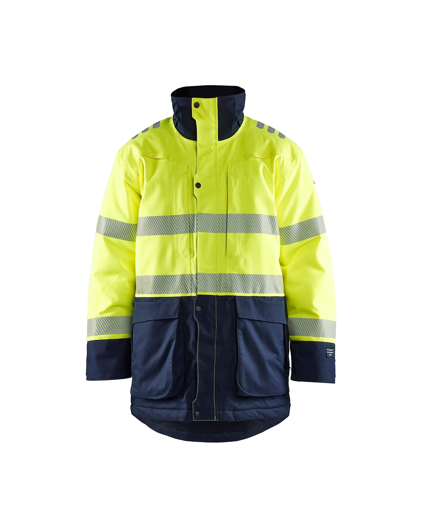Blåkläder Multinorm Inherent veekindel talveparka Hi-Vis kl.3 kollane/tumesinine APC2